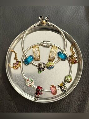 🔥6H LAST PRICE🔥 Set of charms bracelet with charms and earrings